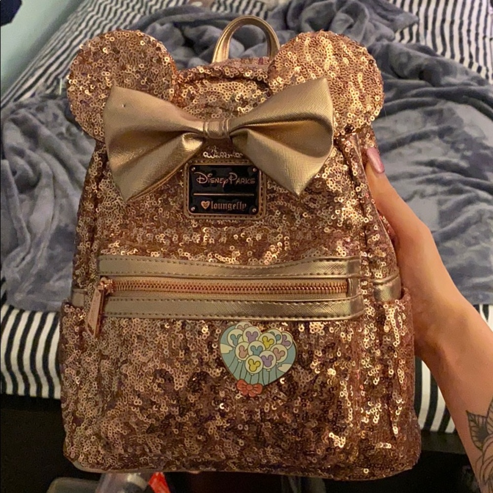 Gold Disney backpack!
